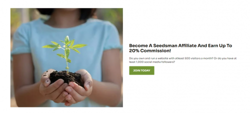 Seedsman увеличил комиссионные по партнерской программе до 20%